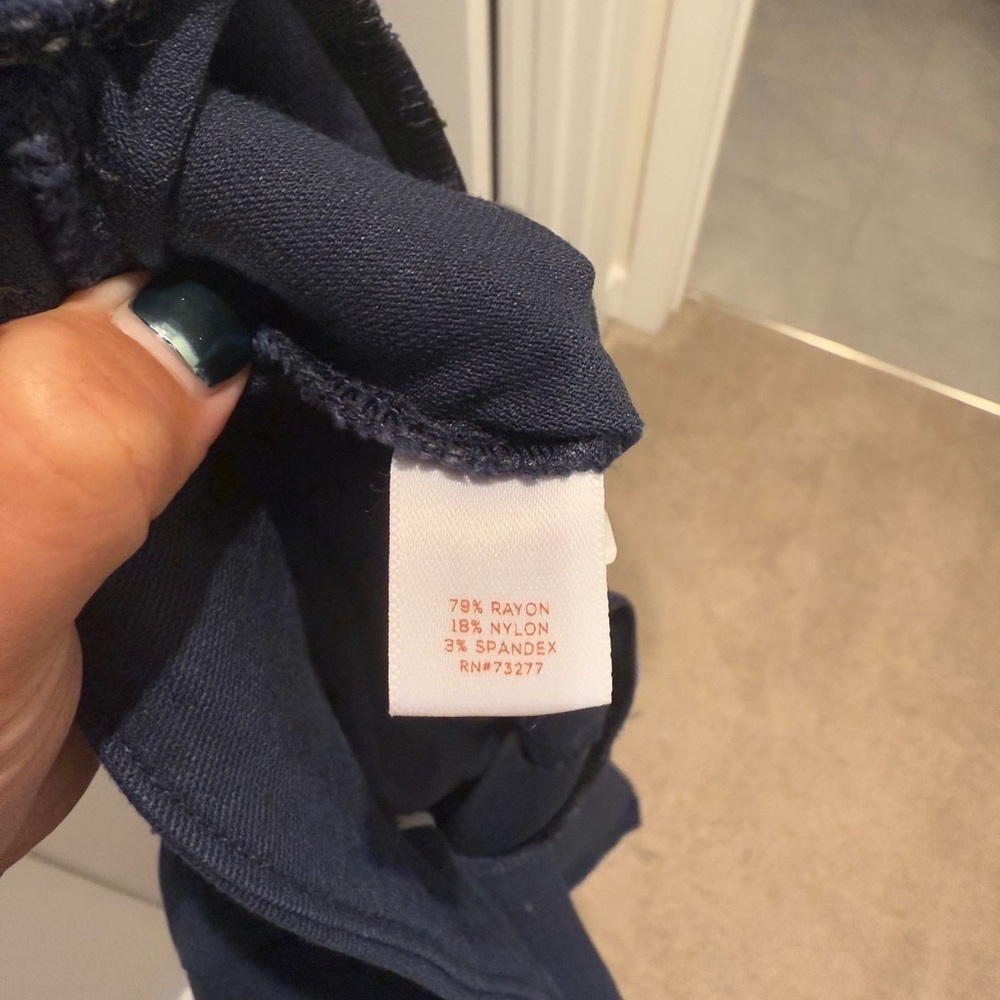 LC Lauren Conrad Blue Ankle Cropped Pants - Picture 4 of 5